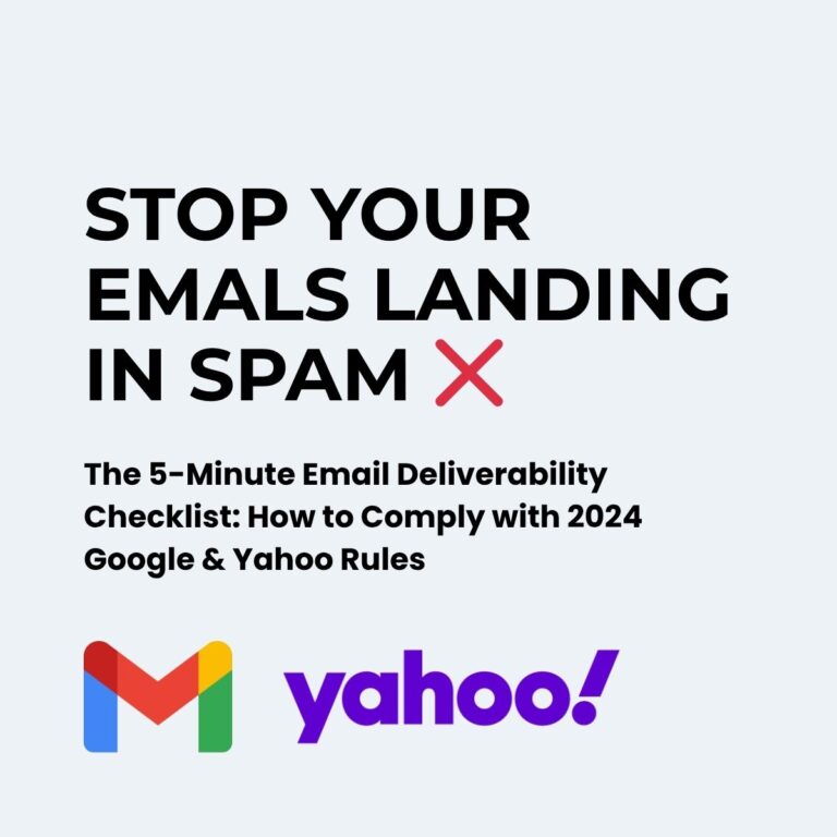 The 5-Minute Email Deliverability Checklist: How to Comply with 2024 Google & Yahoo Rules